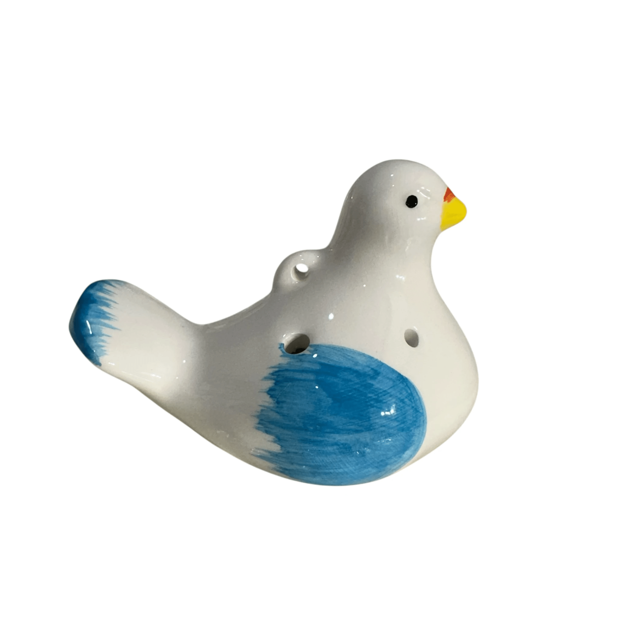 Ceramic Bird Water Whistle – Blue Wing by Music Frog Co
