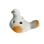 Ceramic Bird Water Whistle – Orange Wing by Music Frog Co