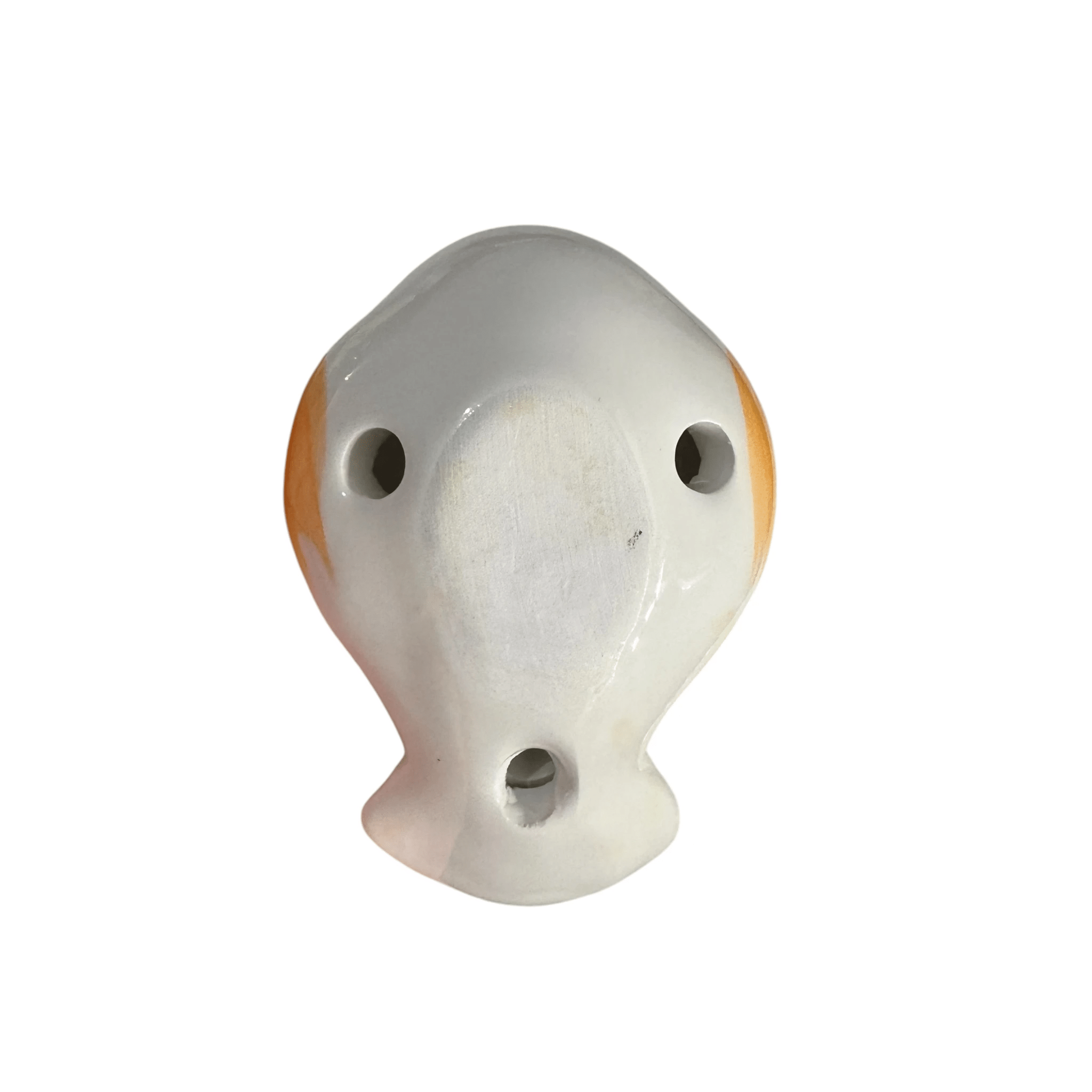 Ceramic Bird Water Whistle – Orange Wing by Music Frog Co
