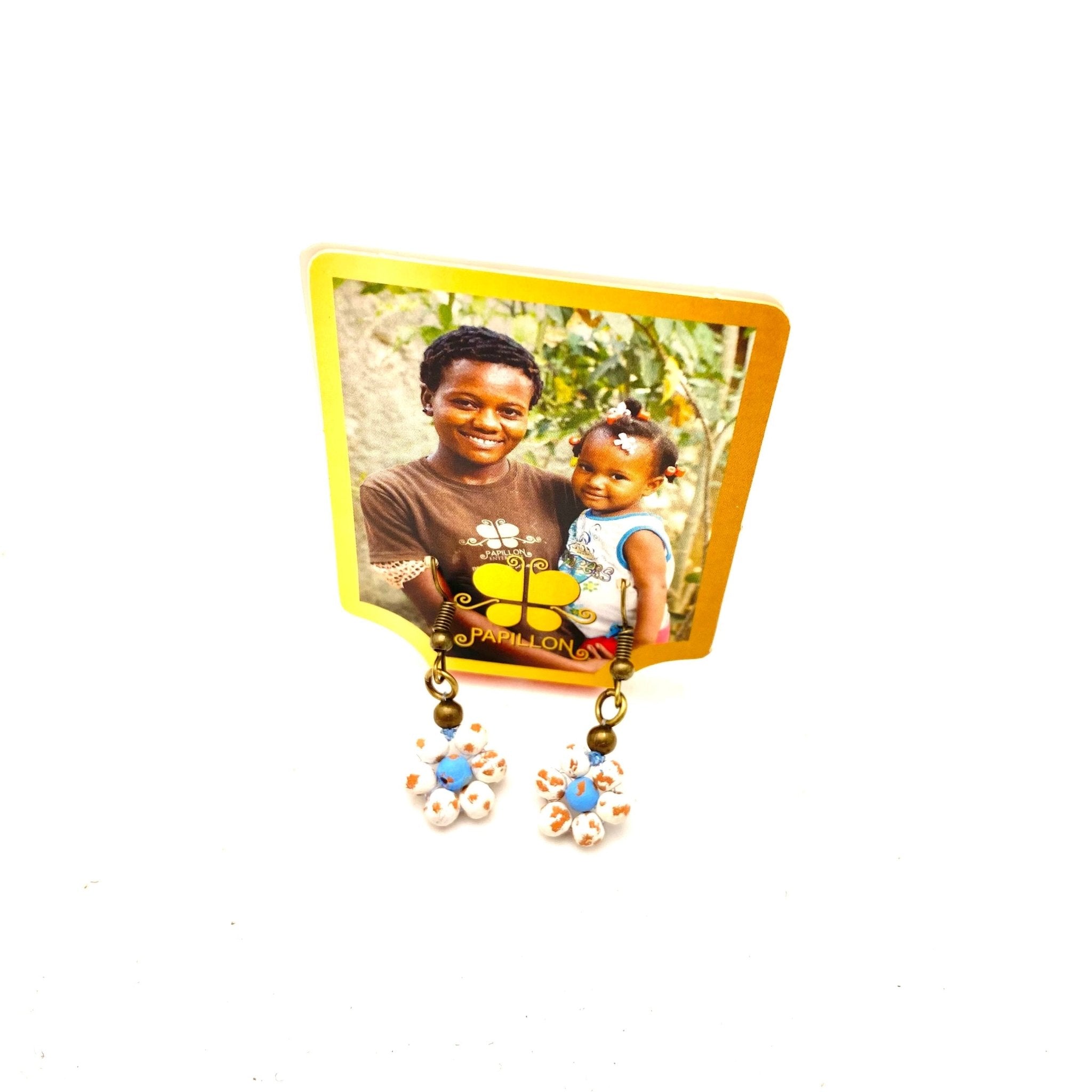 Ceramic Daisy Earring Earrings La Vie Bien Ceramic Daisy Earring