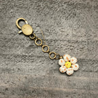 Ceramic Daisy Keychain by Papillon Marketplace Online