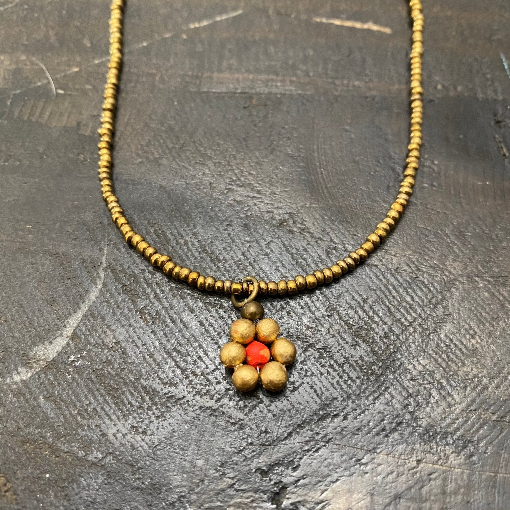 Ceramic Daisy Necklace Necklace La Vie Bien Ceramic Daisy Necklace