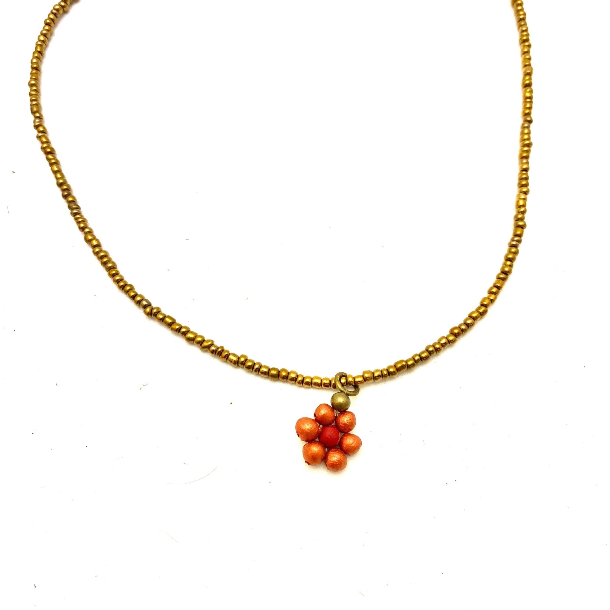 Ceramic Daisy Necklace Necklace La Vie Bien Ceramic Daisy Necklace