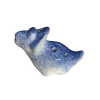 Ceramic Dinosaur Ocarina Navy by Music Frog Co