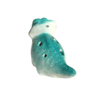 Ceramic Dinosaur Ocarina Teal by Music Frog Co
