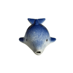 Ceramic Dolphin Ocarina Ocean Blue by Music Frog Co