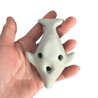 Ceramic Dolphin Ocarina Ocean Blue by Music Frog Co