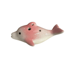 Ceramic Dolphin Ocarina Pink by Music Frog Co
