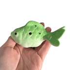 Ceramic Goldfish Ocarina Ocean Green by Music Frog Co