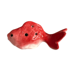 Ceramic Goldfish Ocarina Ocean Red by Music Frog Co