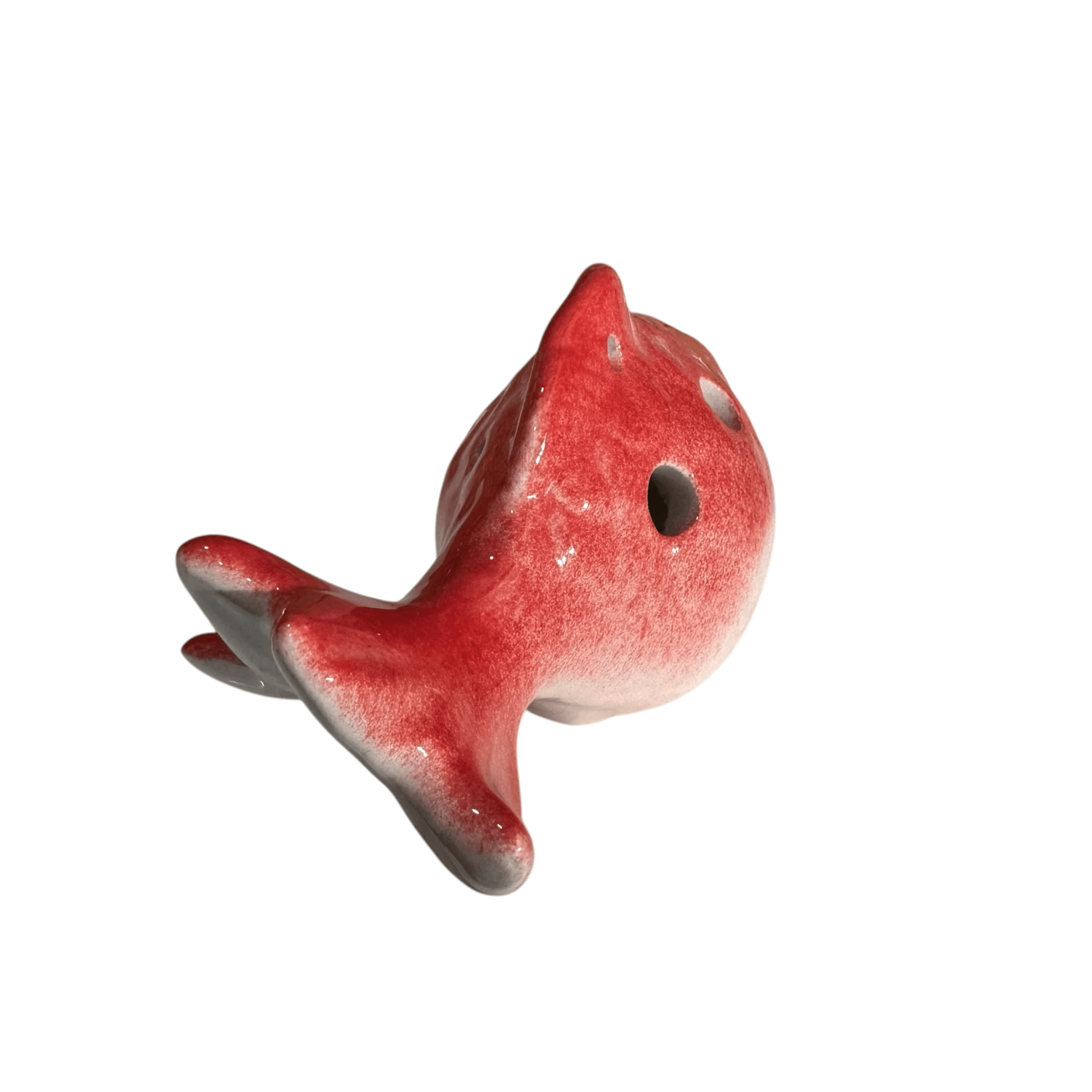 Ceramic Goldfish Ocarina Ocean Red by Music Frog Co