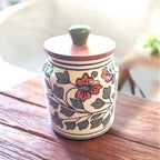 Ceramic Jars with Wooden Lids by Bohozena