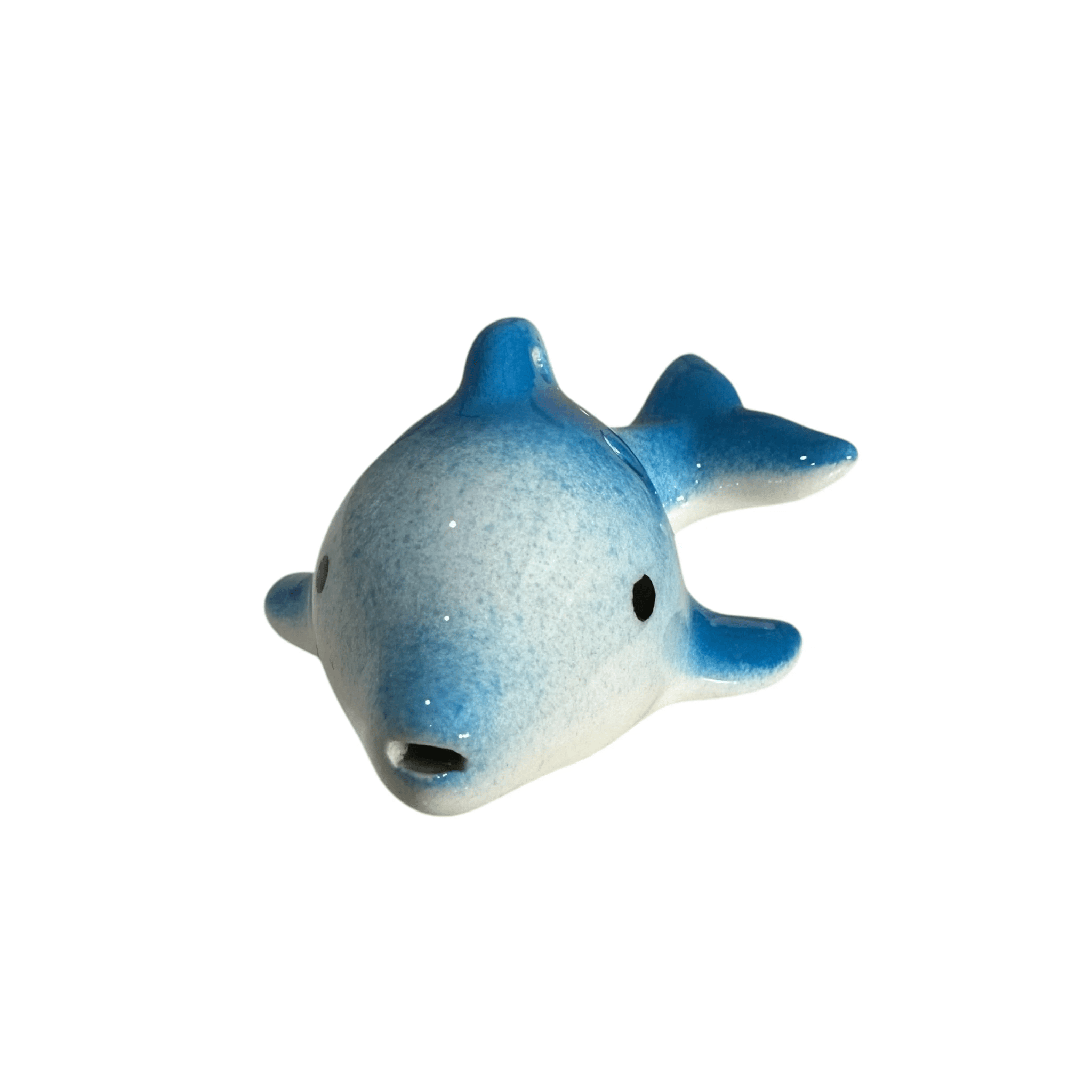 Ceramic Playful Dolphin Ocarina Sky by Music Frog Co