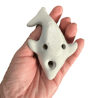 Ceramic Playful Dolphin Ocarina Sky by Music Frog Co