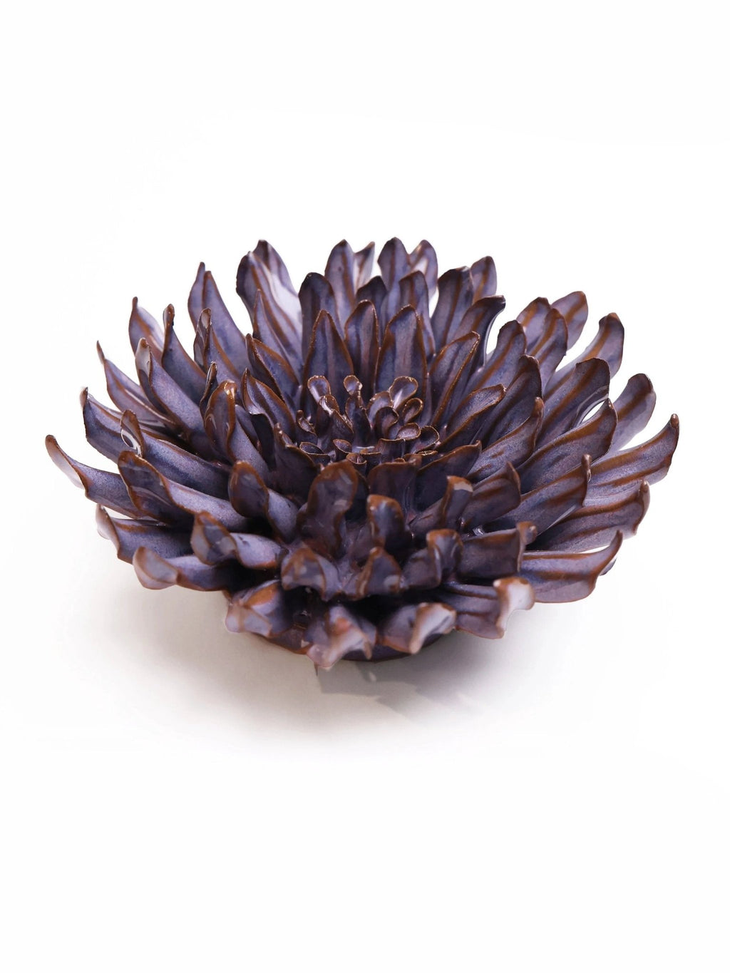Ceramic Purple Dahlia by Ash & Rose