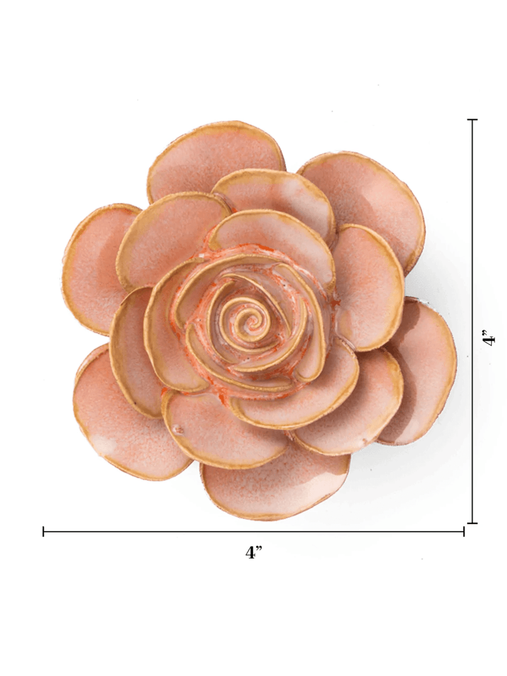 Ceramic Small Pink Ranunculus Flower by Ash & Rose