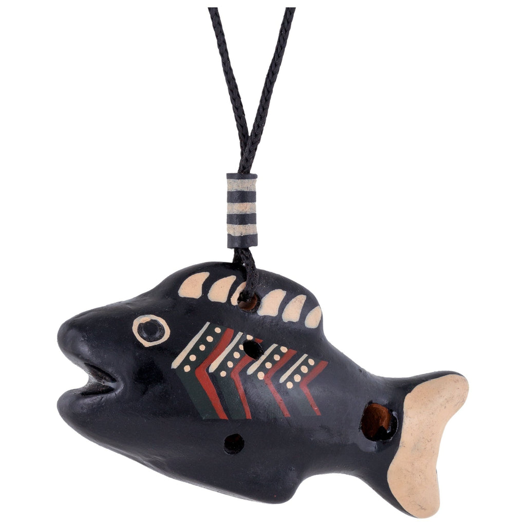 Ceramic Swimmer Ocarina Necklace Necklaces - Fashion La Vie Bien Ceramic Swimmer Ocarina Necklace