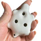 Ceramic Turtle Ocarina Ocean Black by Music Frog Co
