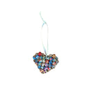 Cereal Box Bead Heart Ornament Ornaments La Vie Bien Cereal Box Bead Heart Ornament