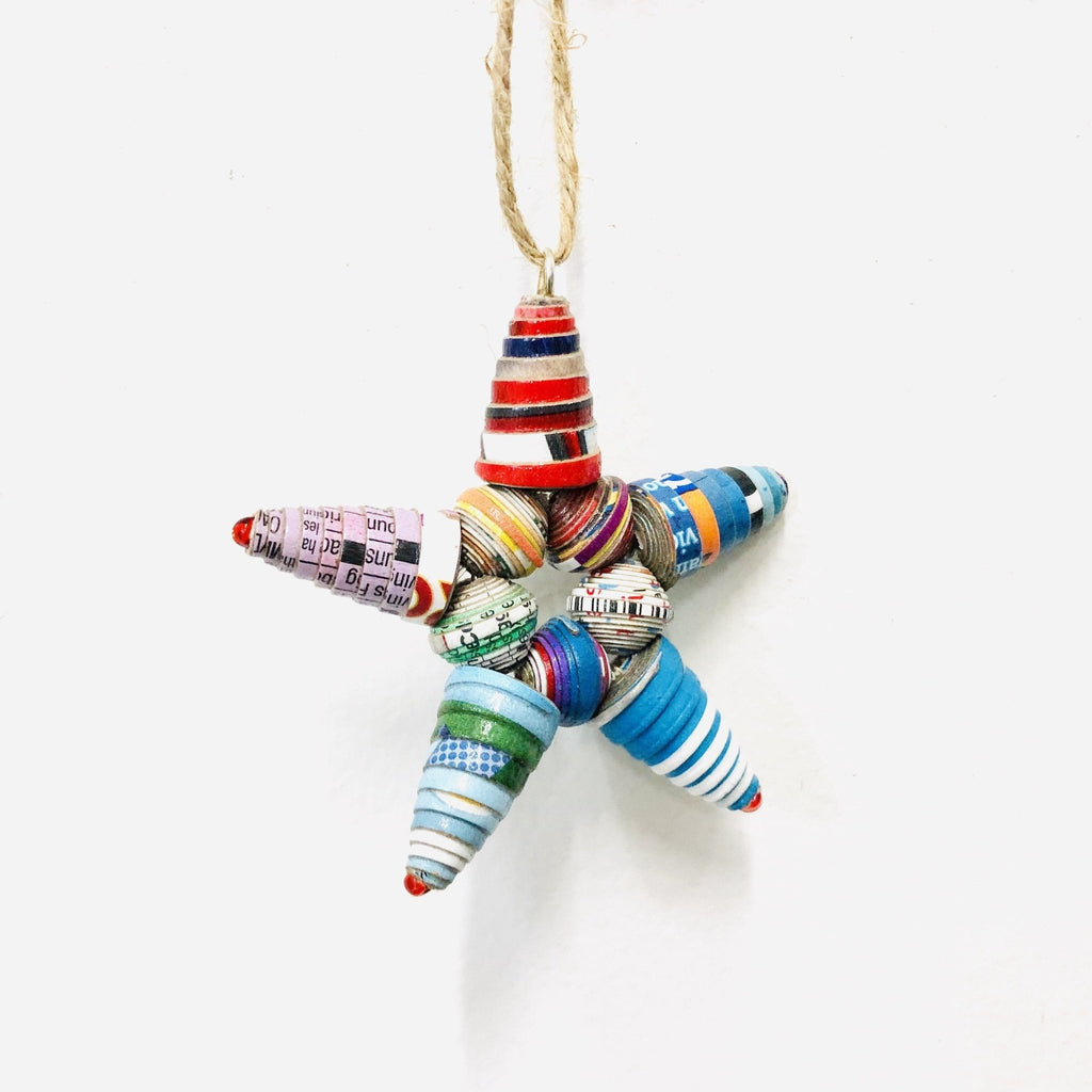 Cereal Box Star Ornament Ornament La Vie Bien Cereal Box Star Ornament