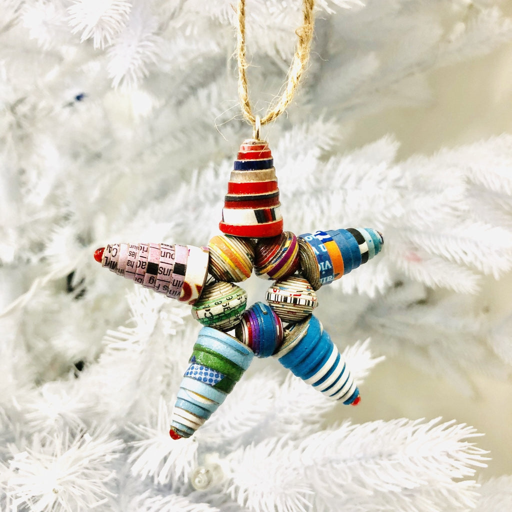 Cereal Box Star Ornament Ornament La Vie Bien Cereal Box Star Ornament