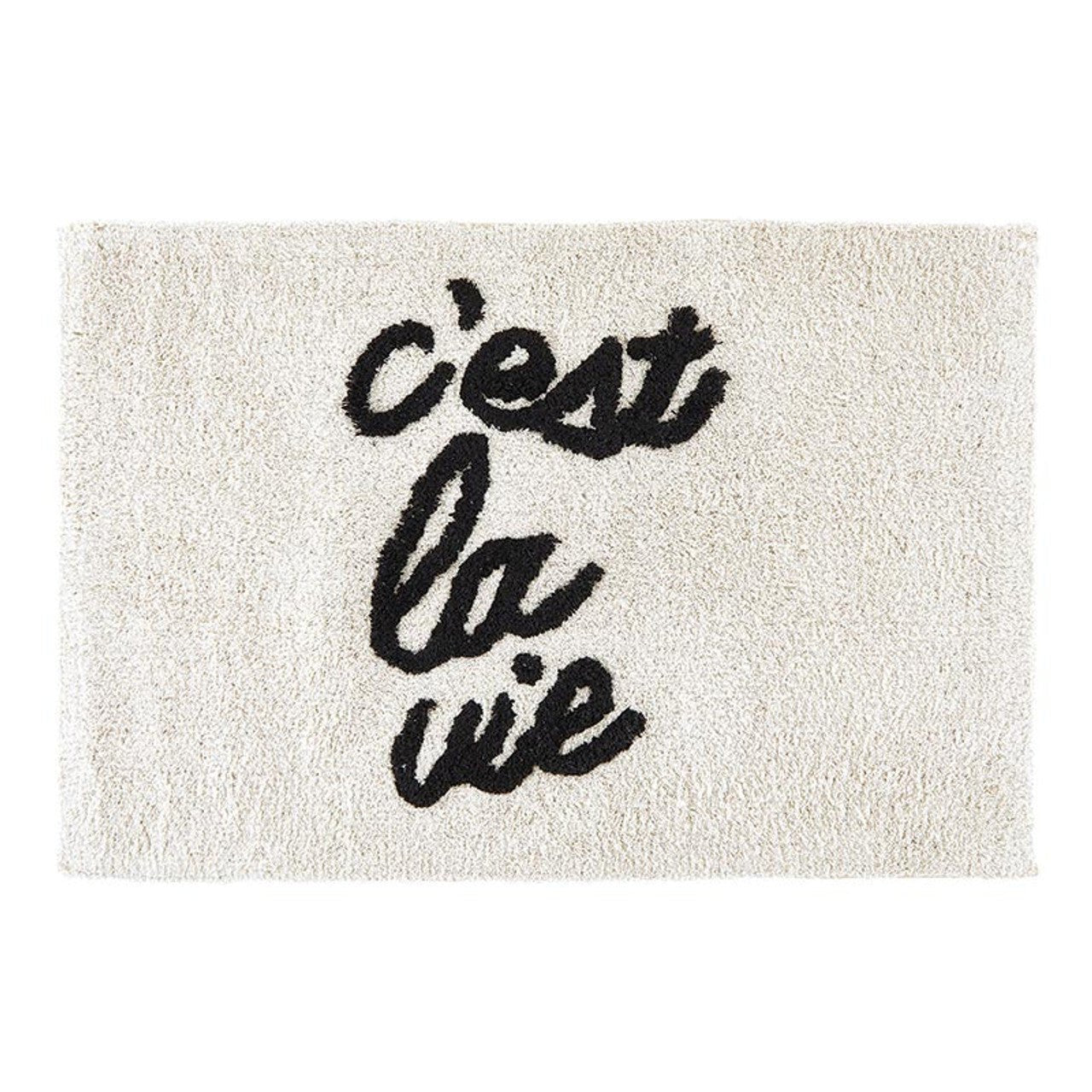 C'est la Vie Bath Mat | Soft Bathroom Rug | 20" x 30" Rugs La Vie Bien C'est la Vie Bath Mat | Soft Bathroom Rug | 20" x 30"
