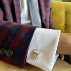 Chai Cup Cufflinks by Modern Desi