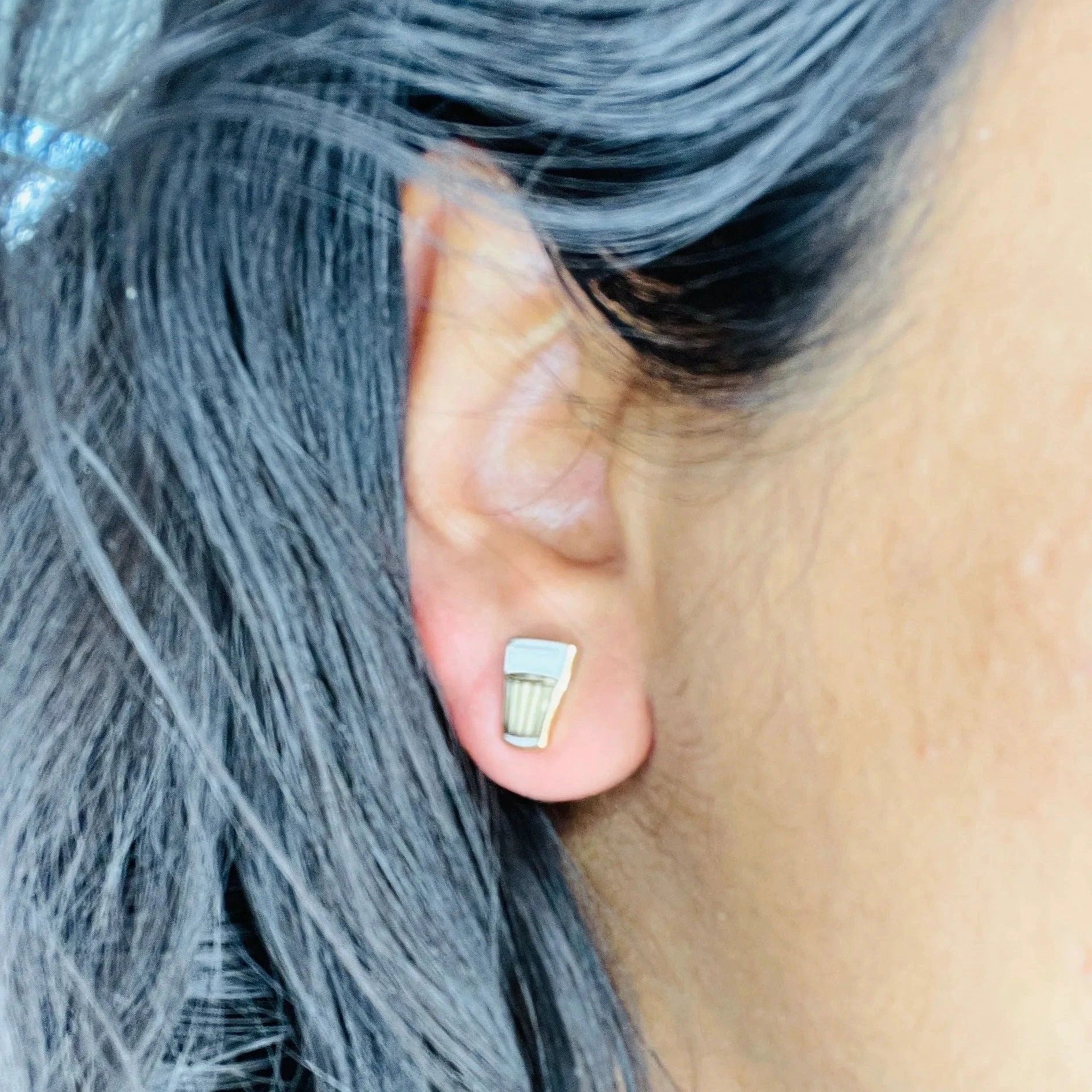 Chai Cup Studs by Modern Desi