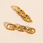 Chain Chunky Huggie Hoop Charms by Oh Clementine