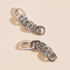 Chain Chunky Huggie Hoop Charms by Oh Clementine