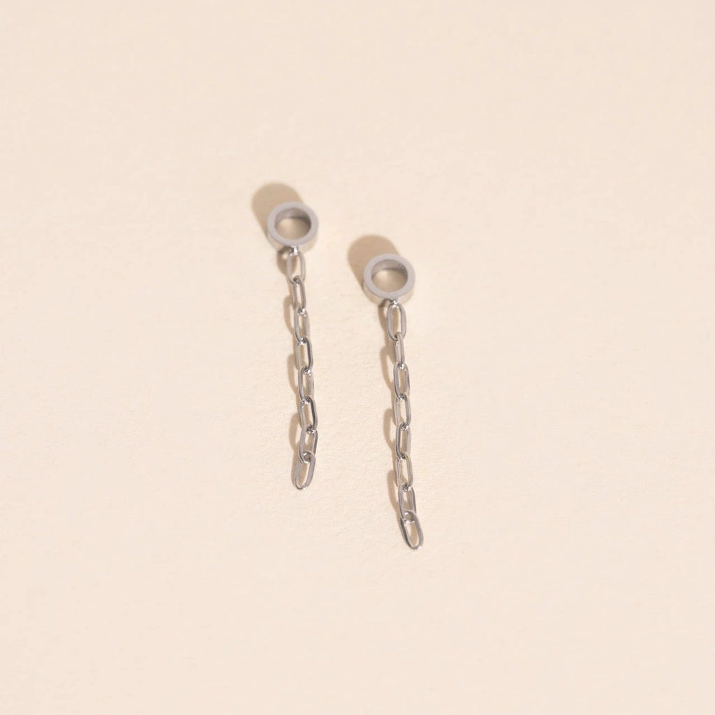Chain Huggie Hoop Charms by Oh Clementine