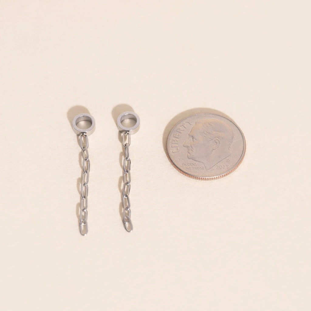 Chain Huggie Hoop Charms by Oh Clementine