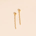 Chain Huggie Hoop Charms by Oh Clementine