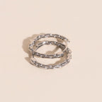 Chain Huggie Hoop Earrings by Oh Clementine