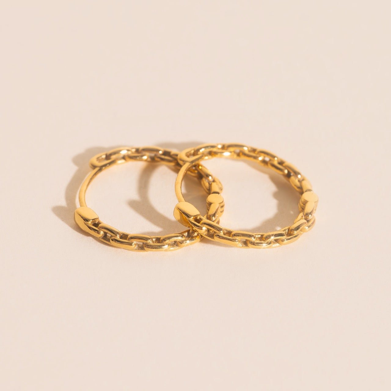 Chain Huggie Hoop Earrings by Oh Clementine