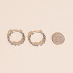 Chain Huggie Hoop Earrings by Oh Clementine