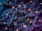 Chakra Rainbow Gemstone Keychain and Bag Charm by Why Begin