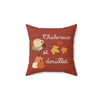 Chaleureux et douillet French Autumn Cozy Pillow, Fall Decorative Cushion for French home decor Home Decor La Vie Bien Chaleureux et douillet French Autumn Cozy Pillow, Fall Decorative Cushion for French home decor
