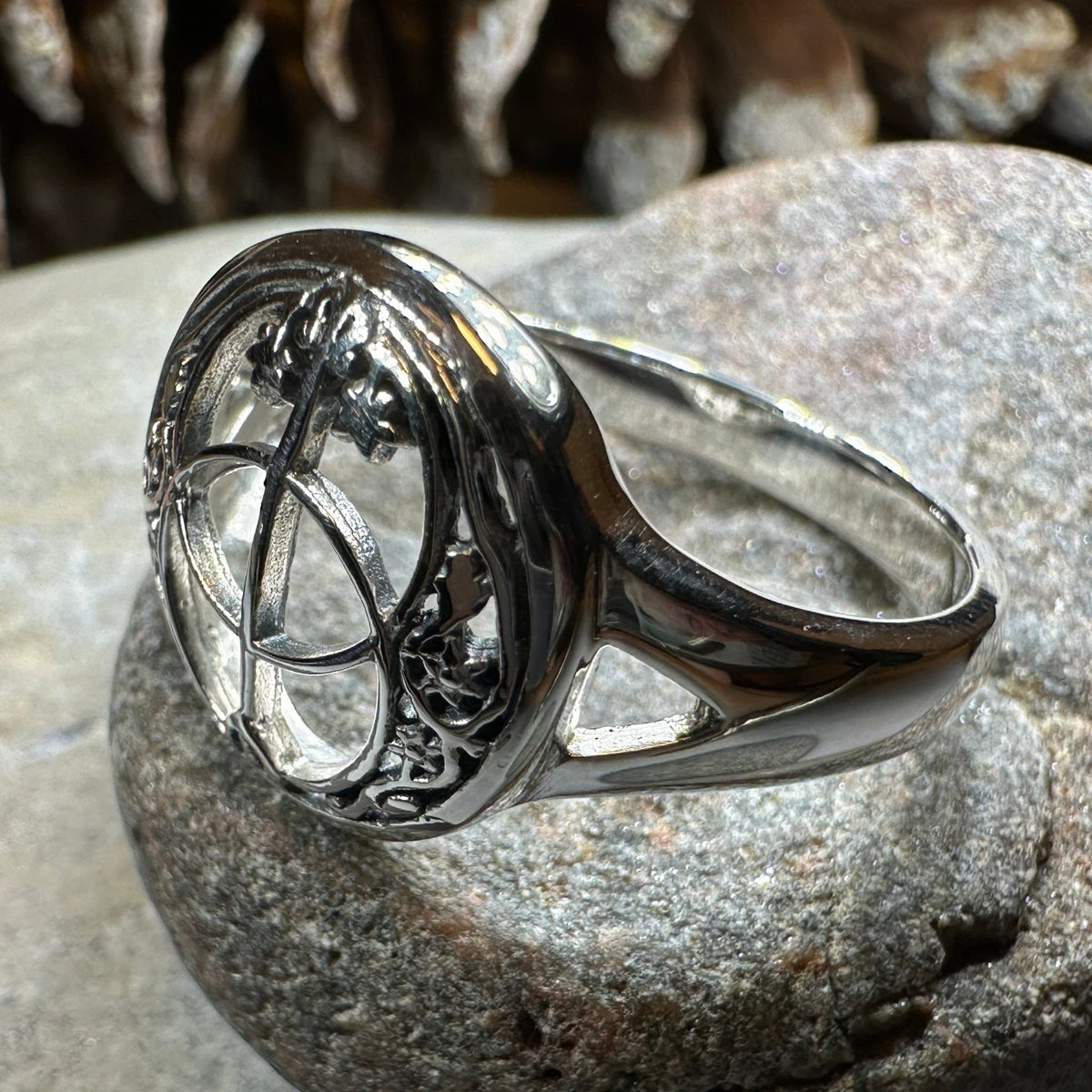 Chalice Well Ring in Sterling Silver Ring La Vie Bien Chalice Well Ring in Sterling Silver