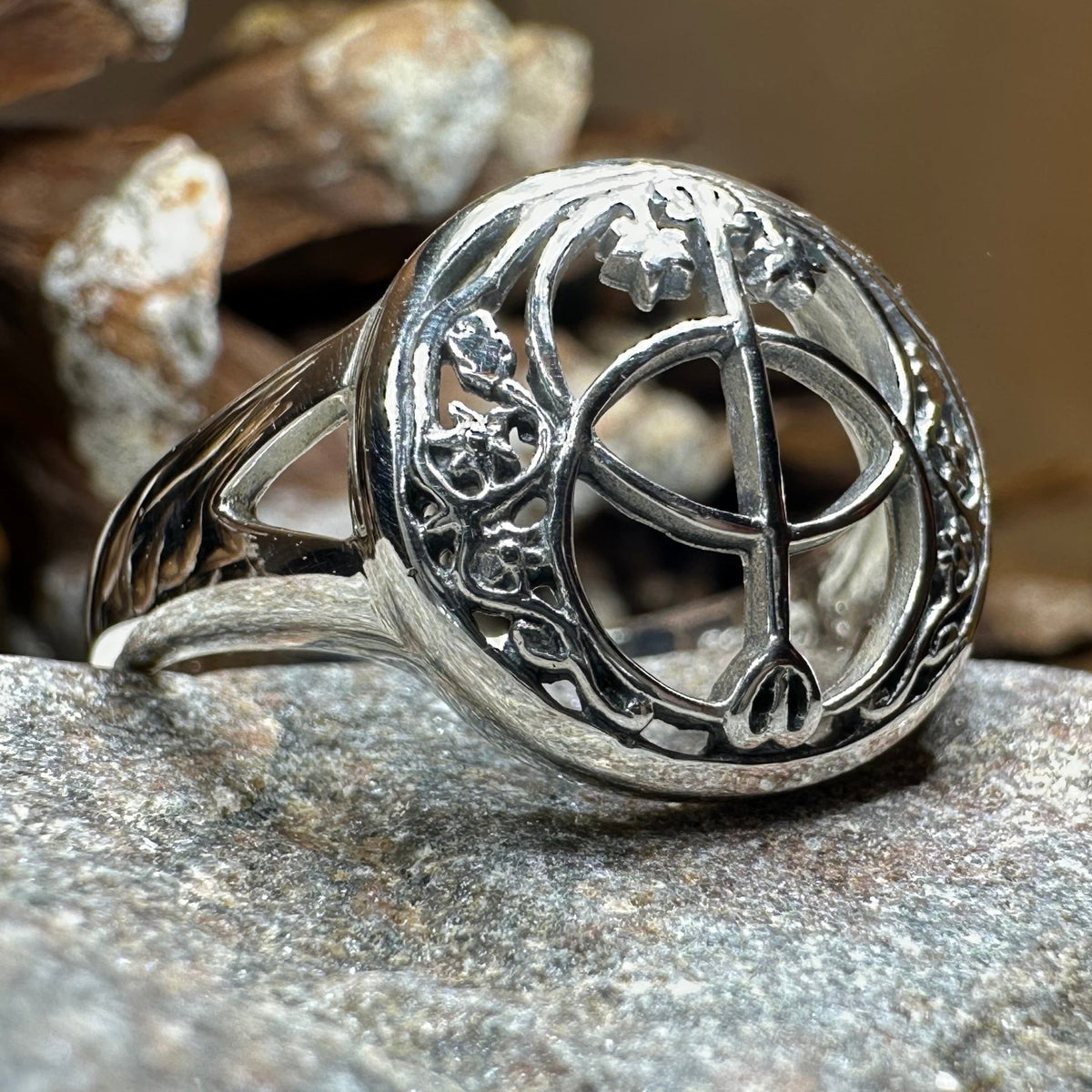 Chalice Well Ring in Sterling Silver Ring La Vie Bien Chalice Well Ring in Sterling Silver