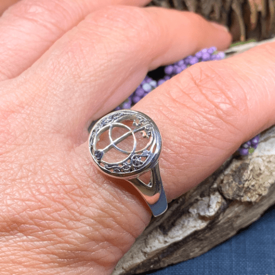 Chalice Well Ring in Sterling Silver Ring La Vie Bien Chalice Well Ring in Sterling Silver