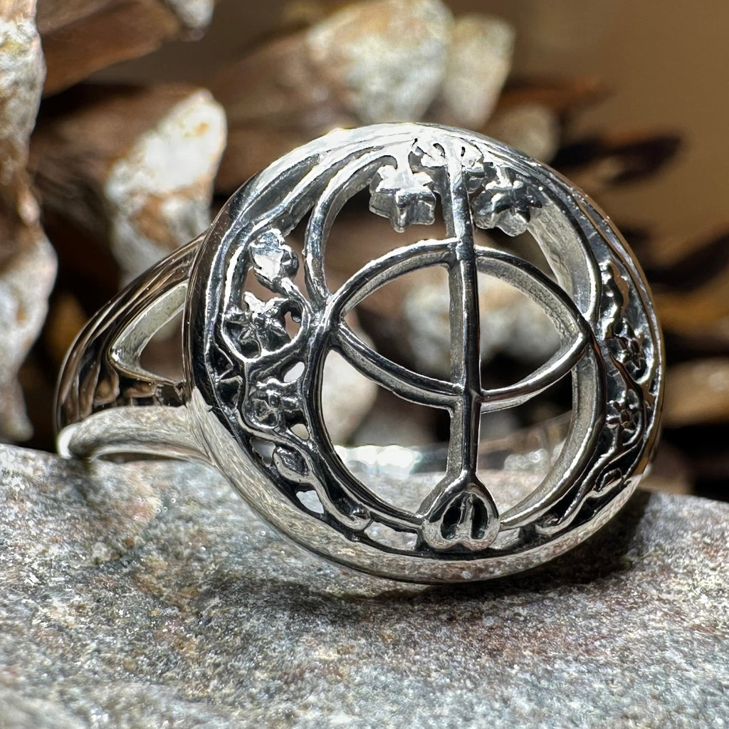 Chalice Well Ring in Sterling Silver Ring La Vie Bien Chalice Well Ring in Sterling Silver