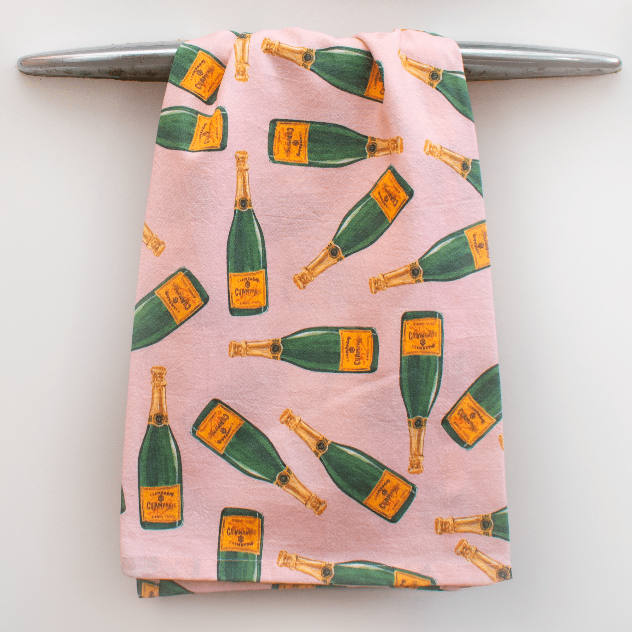 Champagne Bottles Tea Towel Tea Towels La Vie Bien Champagne Bottles Tea Towel