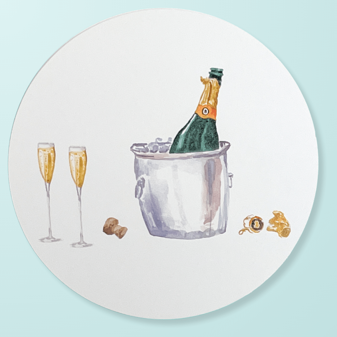 Champagne Celebration Coaster Set La Vie Bien Champagne Celebration Coaster Set