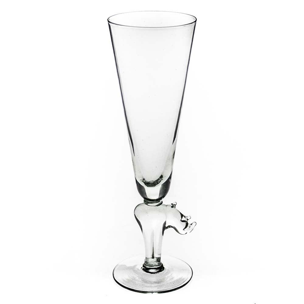 Champagne Glass with Animal Stem La Vie Bien Champagne Glass with Animal Stem