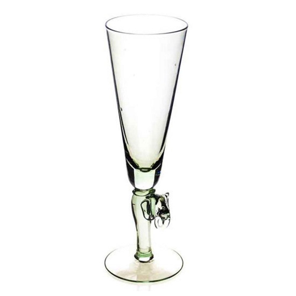 Champagne Glass with Animal Stem La Vie Bien Champagne Glass with Animal Stem