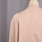 Champagne Satin Cape & Skirt Set(MS314)