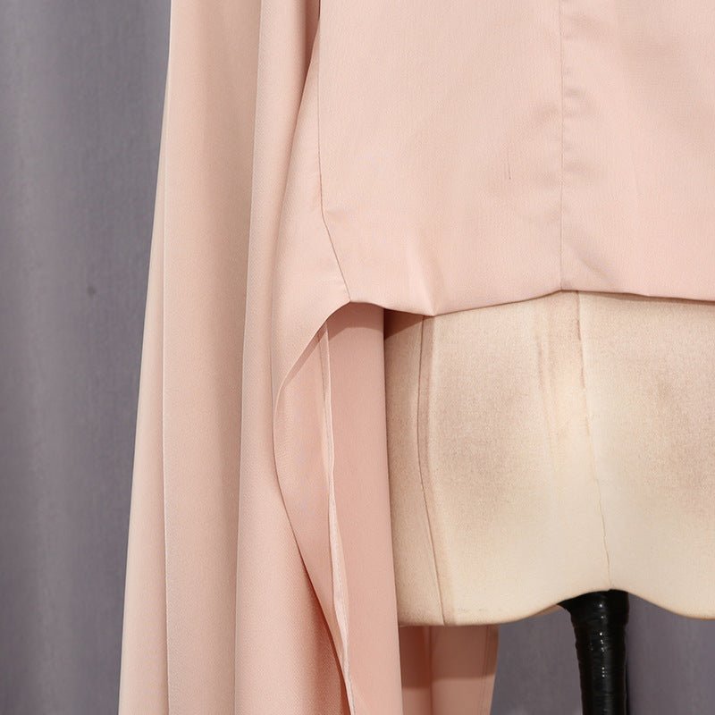 Champagne Satin Cape & Skirt Set(MS314) La Vie Bien Champagne Satin Cape & Skirt Set(MS314)