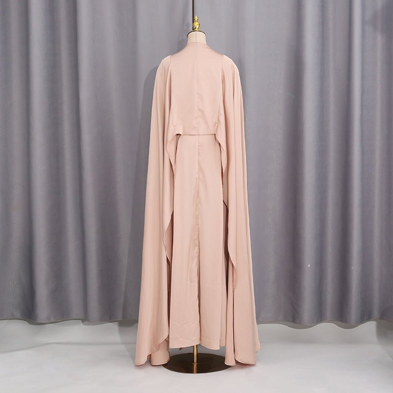 Champagne Satin Cape & Skirt Set(MS314) La Vie Bien Champagne Satin Cape & Skirt Set(MS314)