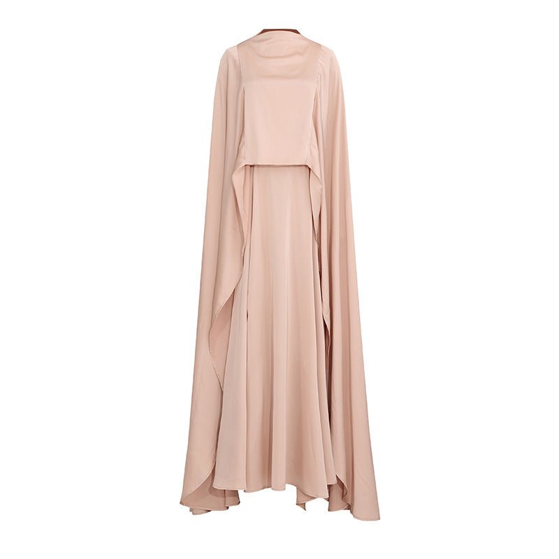 Champagne Satin Cape & Skirt Set(MS314) La Vie Bien Champagne Satin Cape & Skirt Set(MS314)